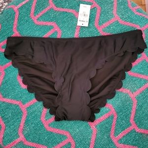 EXPRESS Scalloped bathing suit bottom L NWT
